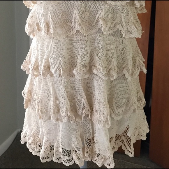 BY FRANCINE Tiered Lace Camisole (with silk lining) - Picture 6 of 7